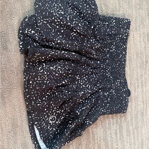 Black and White Patterned Women's Skirt